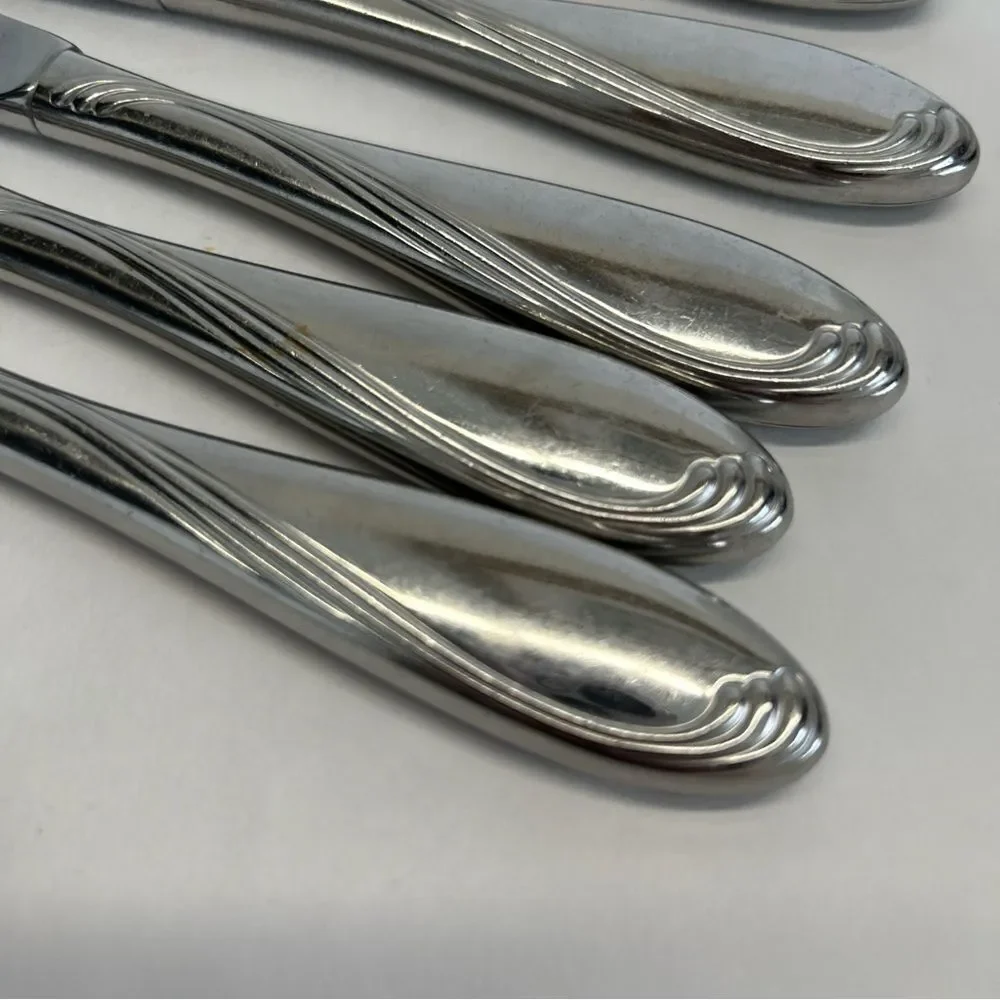 Oneida Camber Cresta Windswept Scroll 6 Dinner Knives